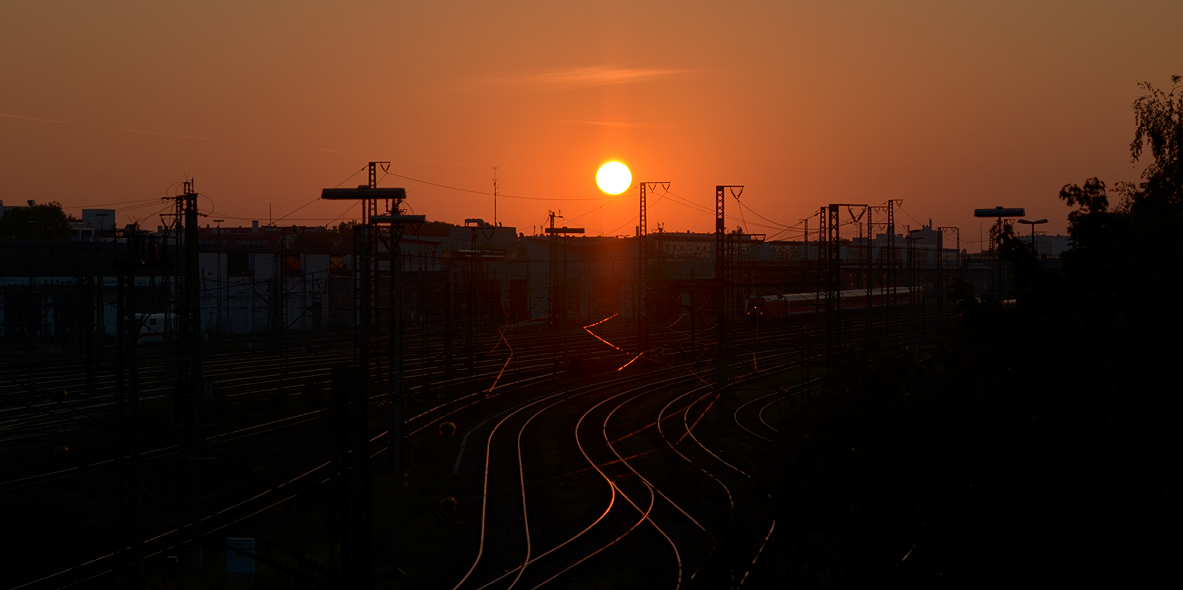 Sunset at the Donnersberger Brücke